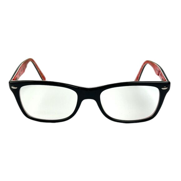 Retro Ray-Ban RB 5228 Black Wingtip Red Letter RX Eyeglass Frames w/Case - Picture 2 of 8